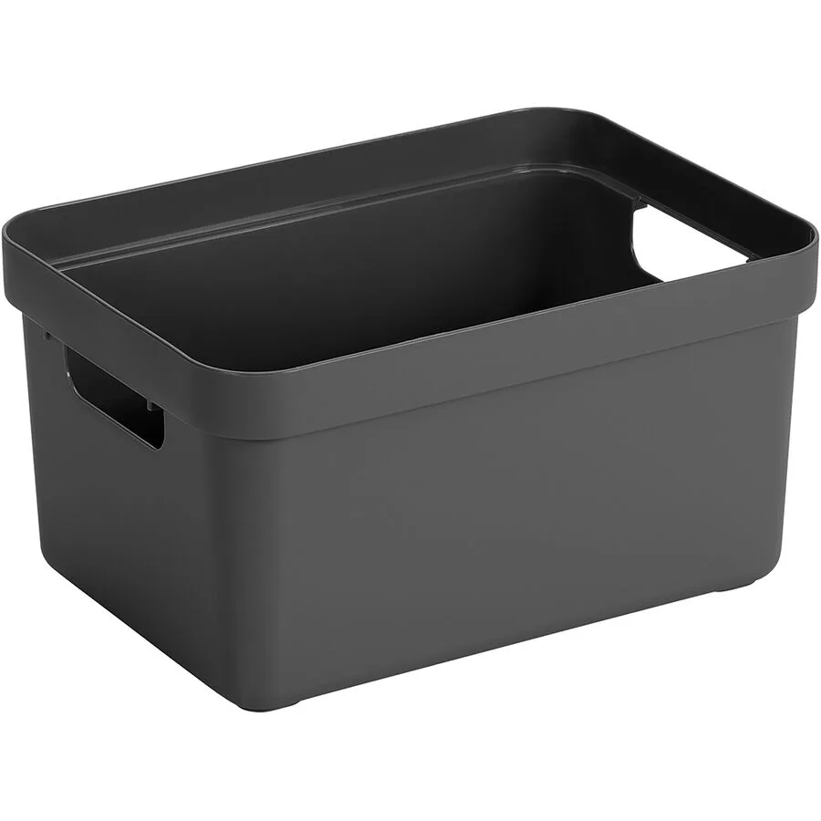 Box Sigma home Grau Kunststoff 12.2 cm - Farbe: anthrazit