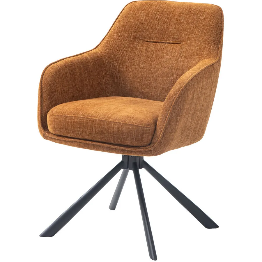 Stuhl 2er-Set Arel rost Polyester