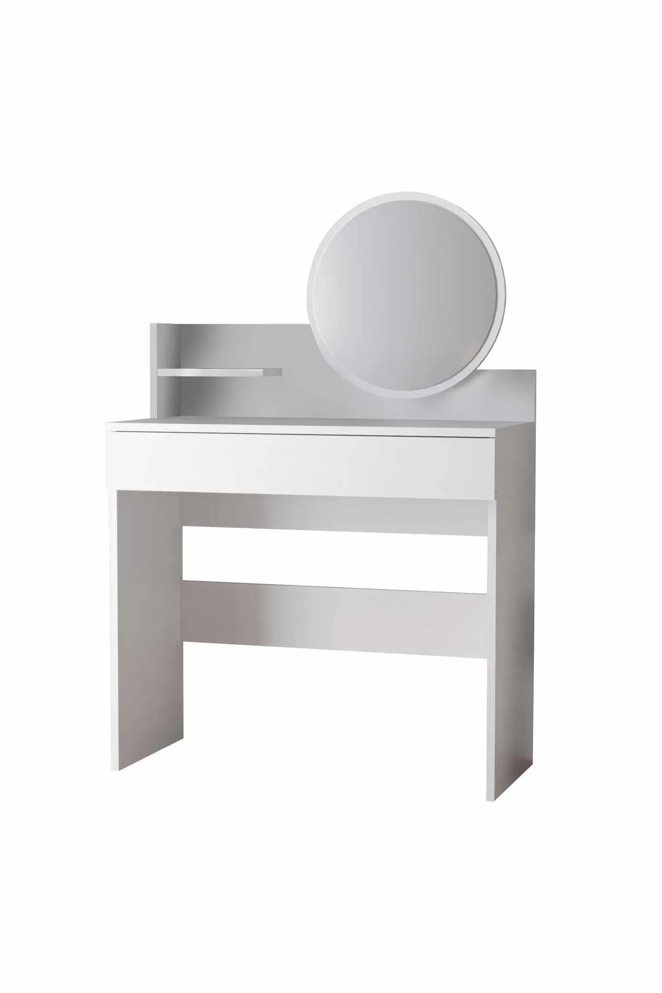 Fabrony Sminkbord med spegel 90 cm - Vit