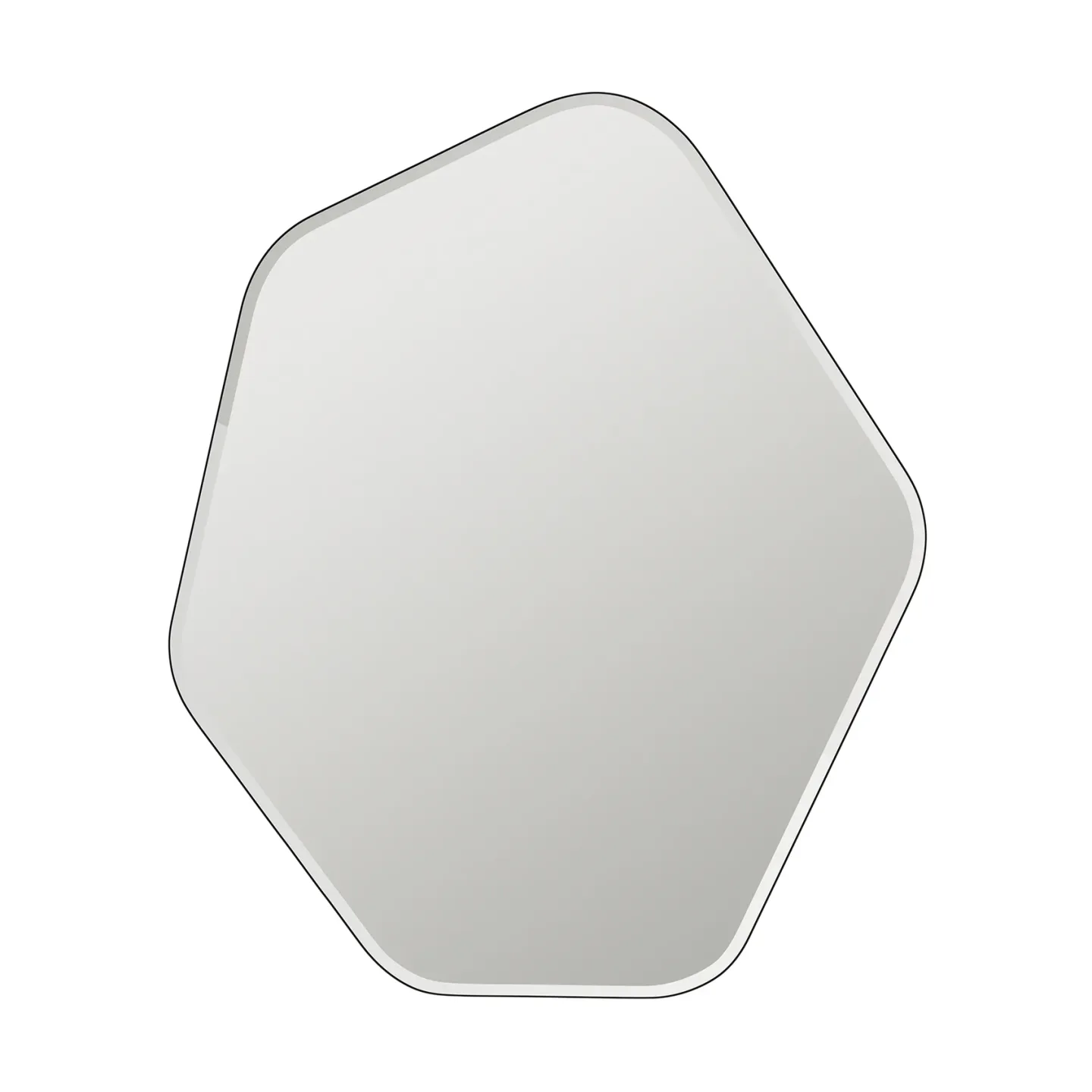 Broste Copenhagen Ruby väggspegel 60x50 cm Clear-black