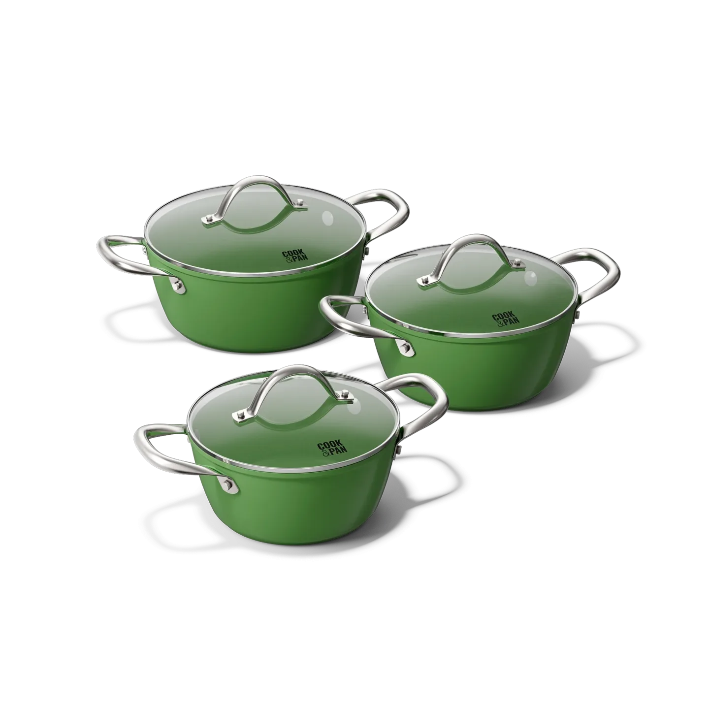 Go Green Kochtopfset 3-teilig