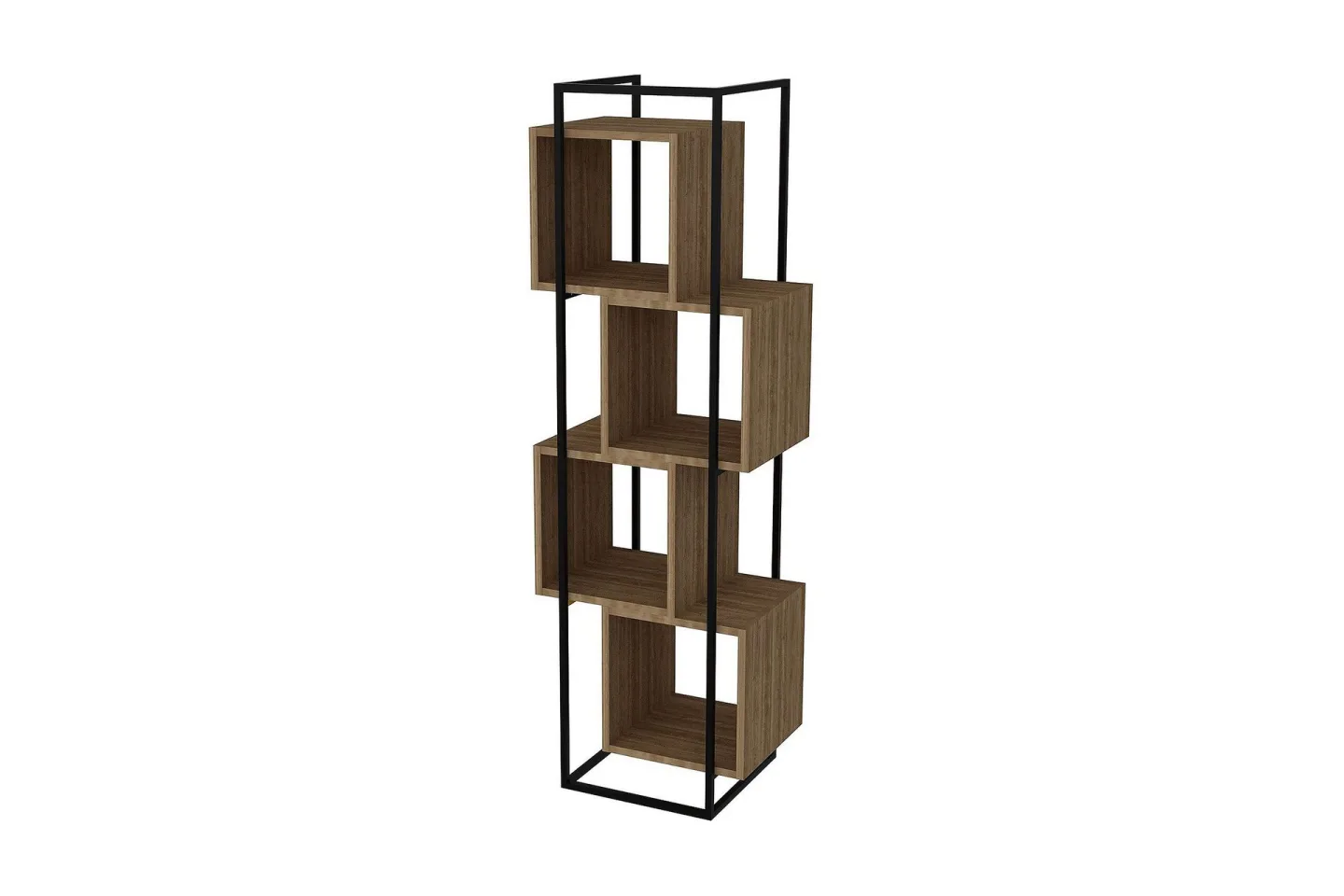 Tosches Bokhylla 52 cm - Valnöt|Svart