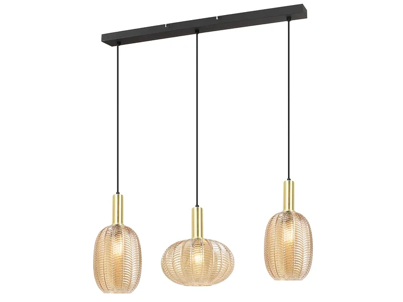 Hängelampe ANAEL 26x120cm 3x27W schwarz