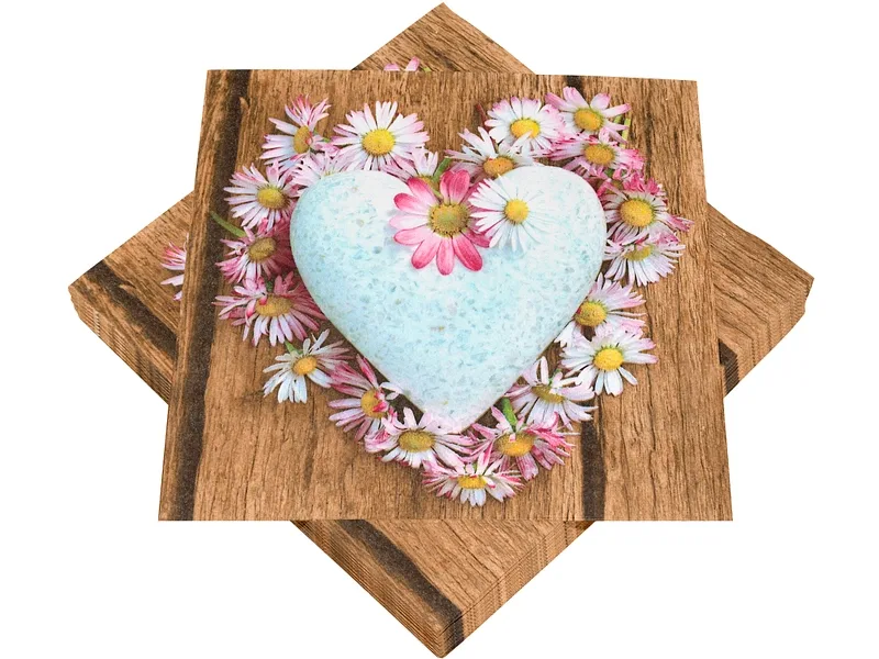 Set 20 Servietten SWAN Papier hellrosa