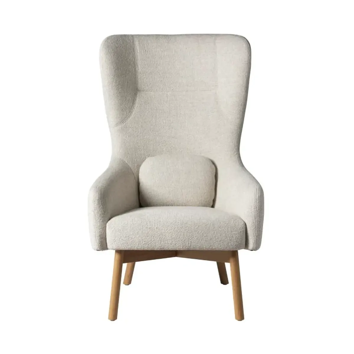 FDB Møbler L35 Gesja Wing Chair Sessel Beige-lacquered oak