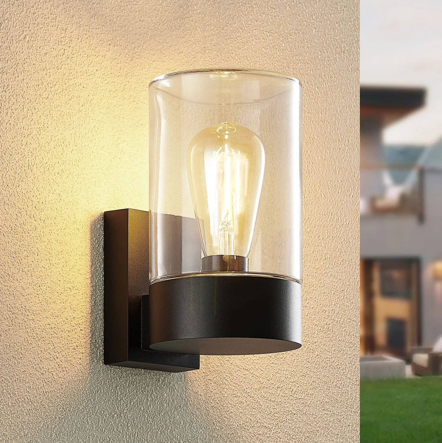 Liljana Außen Wandleuchte IP65 Black - Arcchio - Terrasse - Modern - Metall - Einflammig