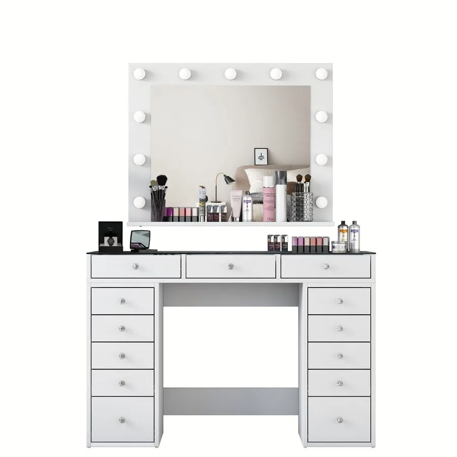 Schminktisch Uyumak weiss Melamin B 120 cm T 44.5 cm