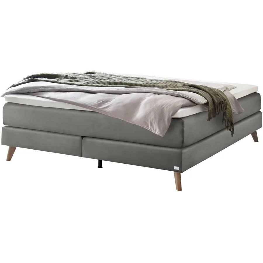 Hasena Boxspringbett Beatriz stahl Stoff 180 x 200 cm