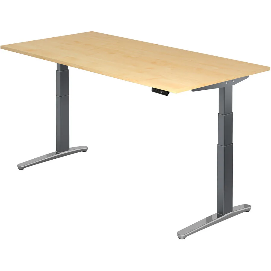 Schreibtisch Office Ahorn Dekor Holzwerkstoff Höhenverstellbar B 200 T 100 cm