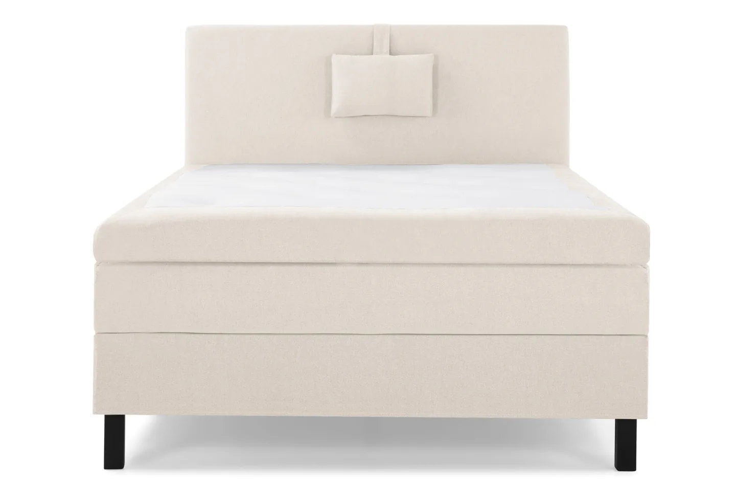 Lucky Komplett Sängpaket 120x200 Polyeter Slät Sänggavel - Nackkudde Liten Beige