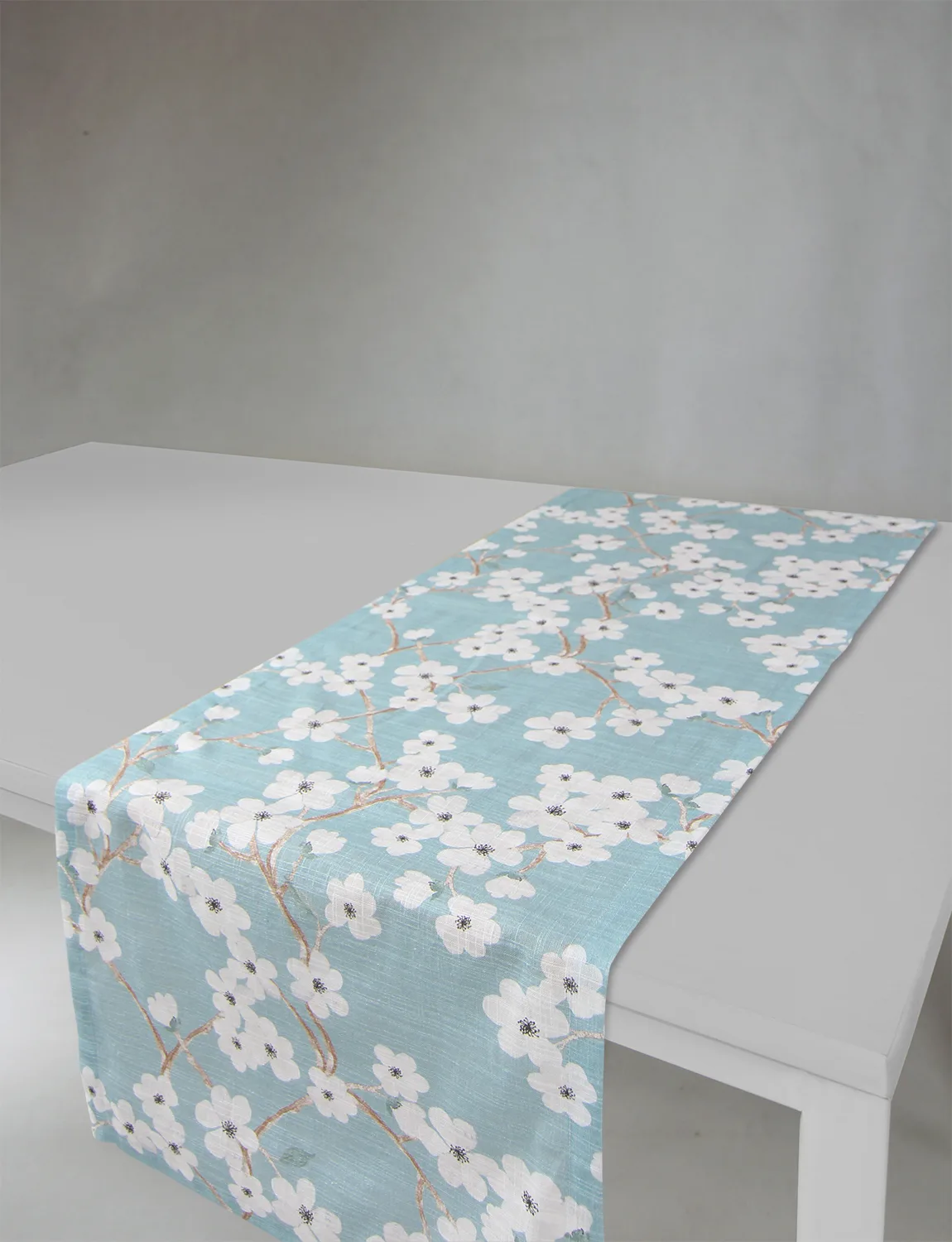 Løpere - Pia-Li (turkis) (Størrelse: 40 x 140 cm)