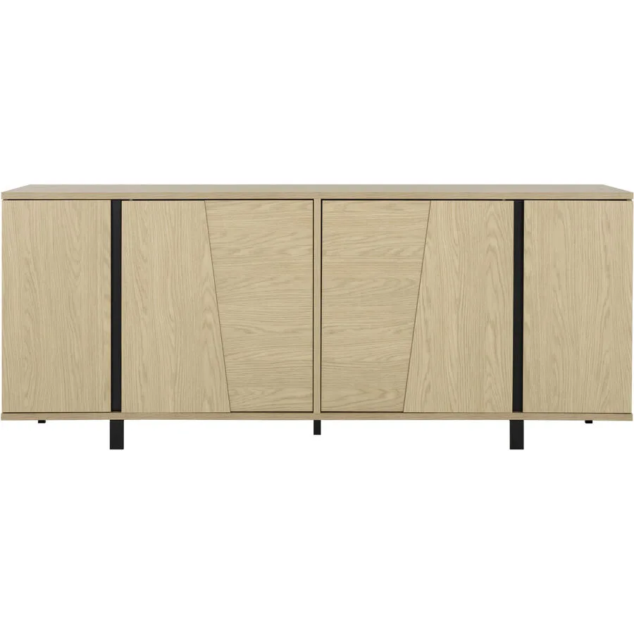 Sideboard Solrig eiche Holzwerkstoff B 205 H 84 cm