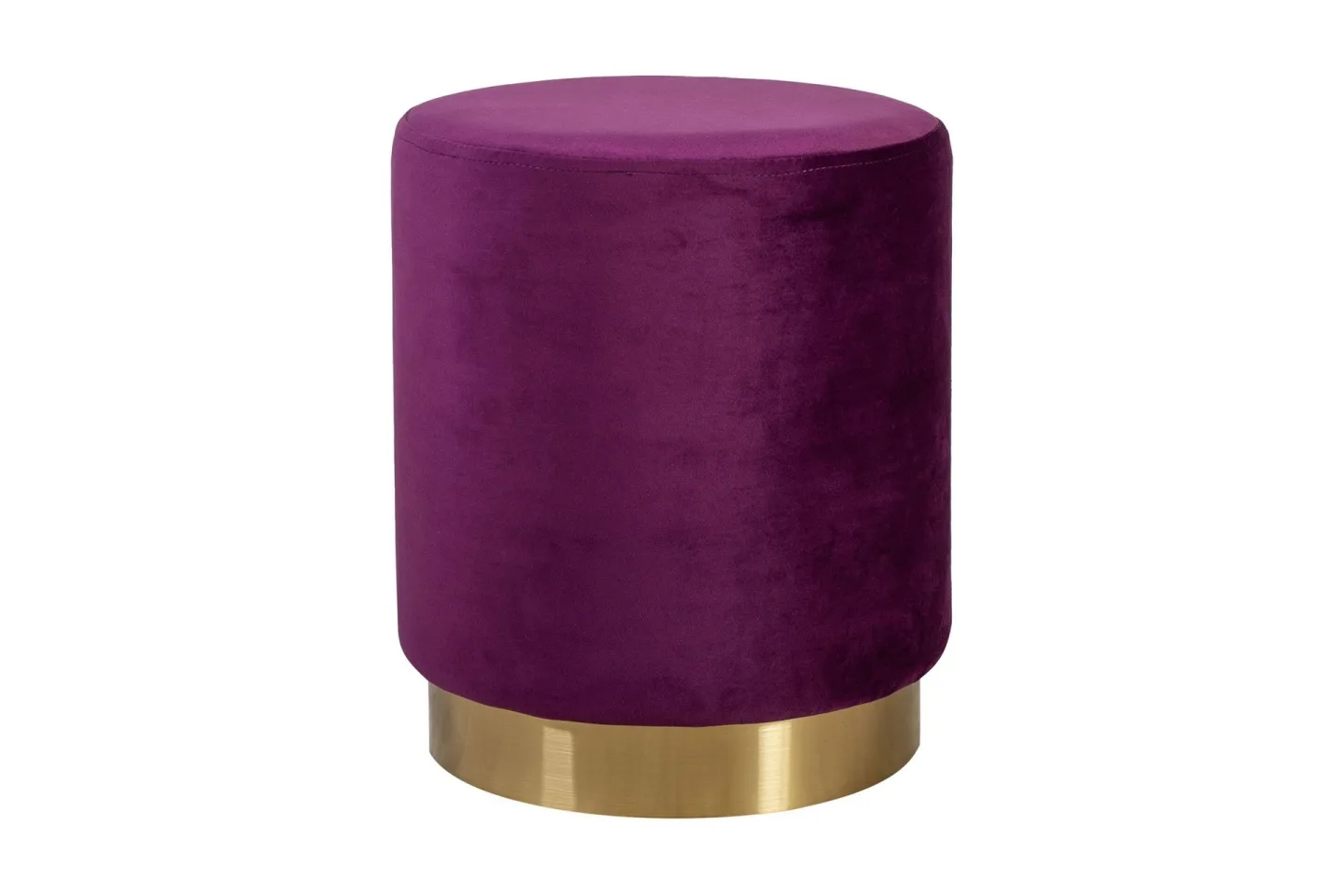 Fotpall LA PERLA D35xH42cm tyg: sammet lila -