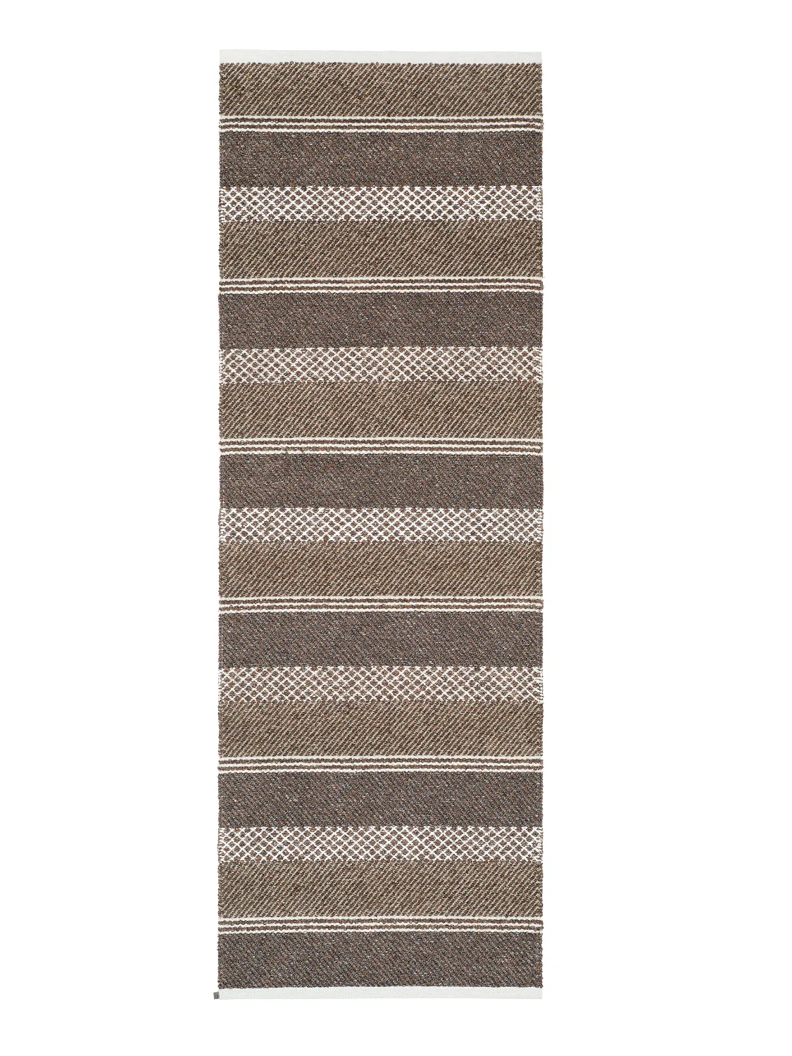 Plast- og garntepper - Horredsmattan Sia mix (brun) (Størrelse: 70 x 280 cm)