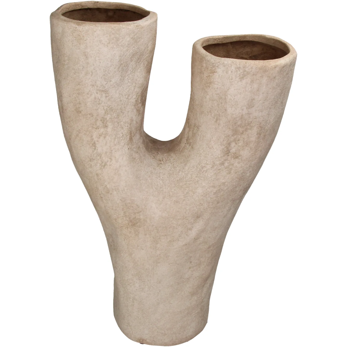 Kersten Vase Terracatta, Ivory H: 49 cm | Schubiger Möbel