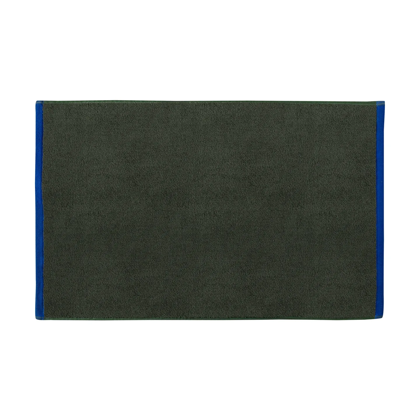 Mette Ditmer Soft Badezimmerteppich 50x80 cm Dark olive-light blue