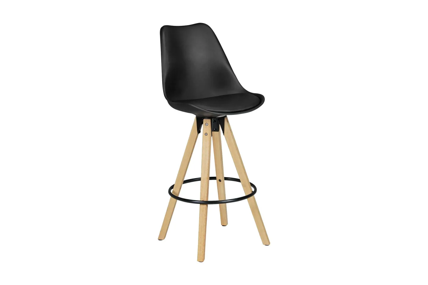 Sarkbank Barstolar 2-pack - Svart/Brun
