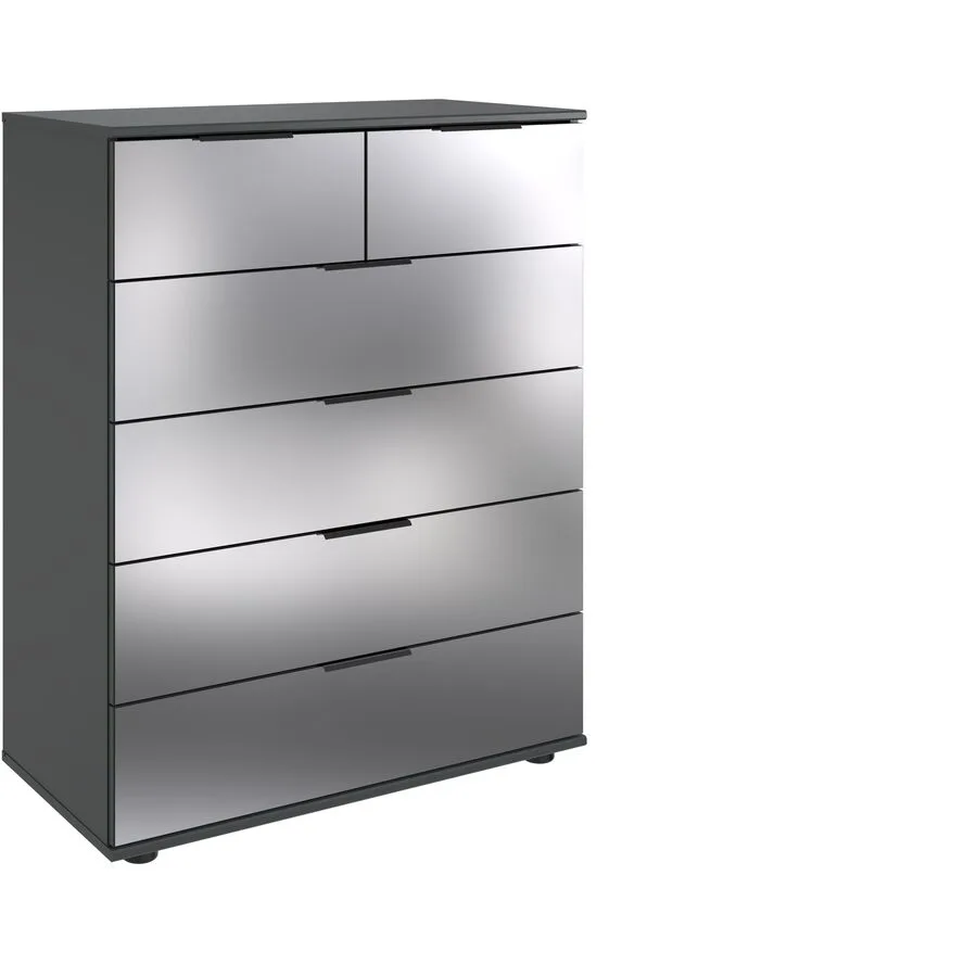 Kommode Metac graphit Holzwerkstoff B 82 H 102 cm