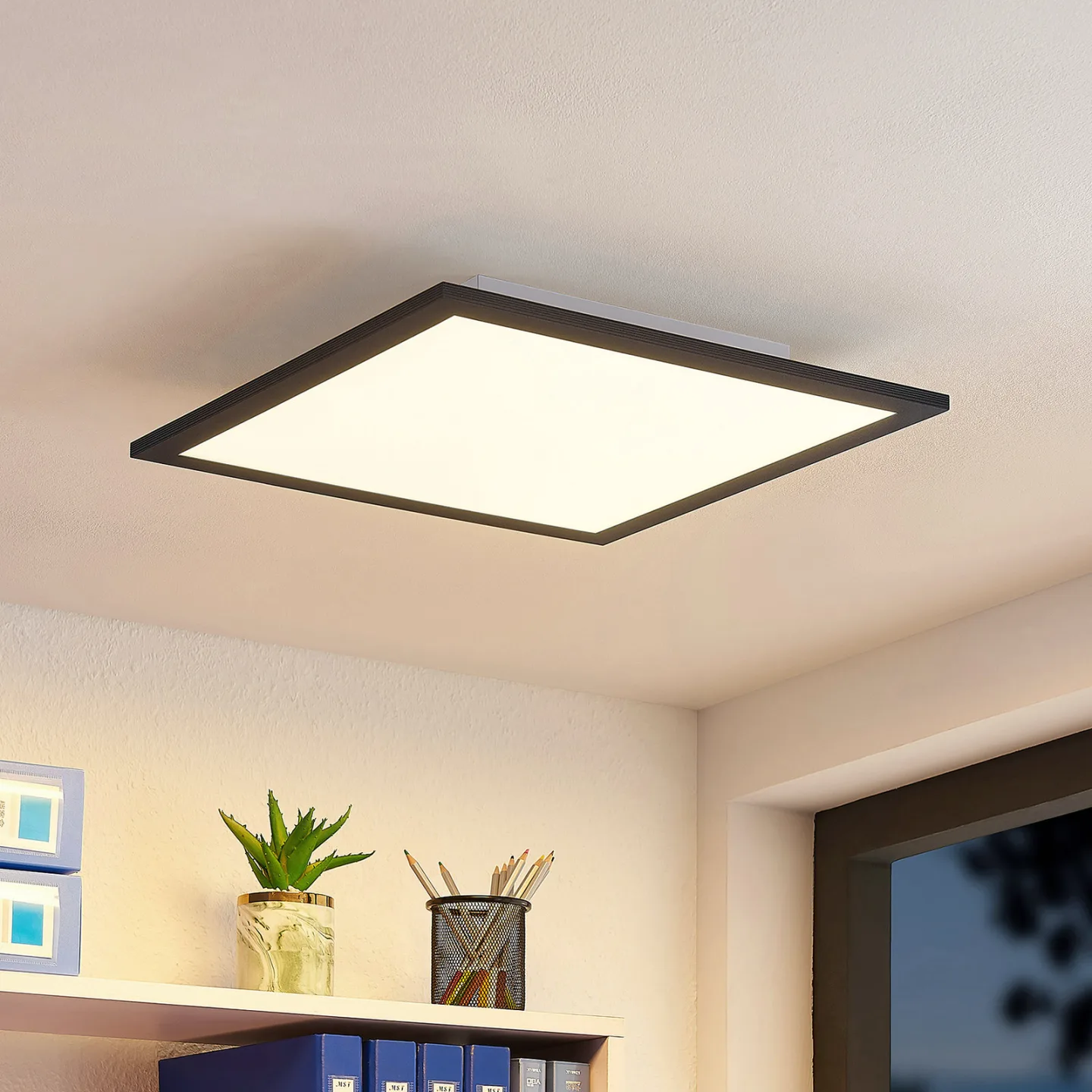 Nelios Loftlampe LED 2700-6500k 40x40 Black - Lindby - Køkken - Moderne - Plastik - Kantet
