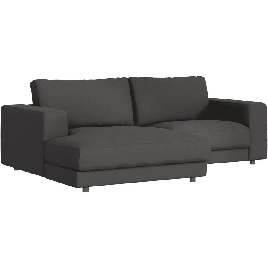 Ecksofa Ava Links Bezug: 100% Polyester anthrazit B 240 T 170 cm - Möbel Konfigurator: Traummöbel individuell zusammenstellen