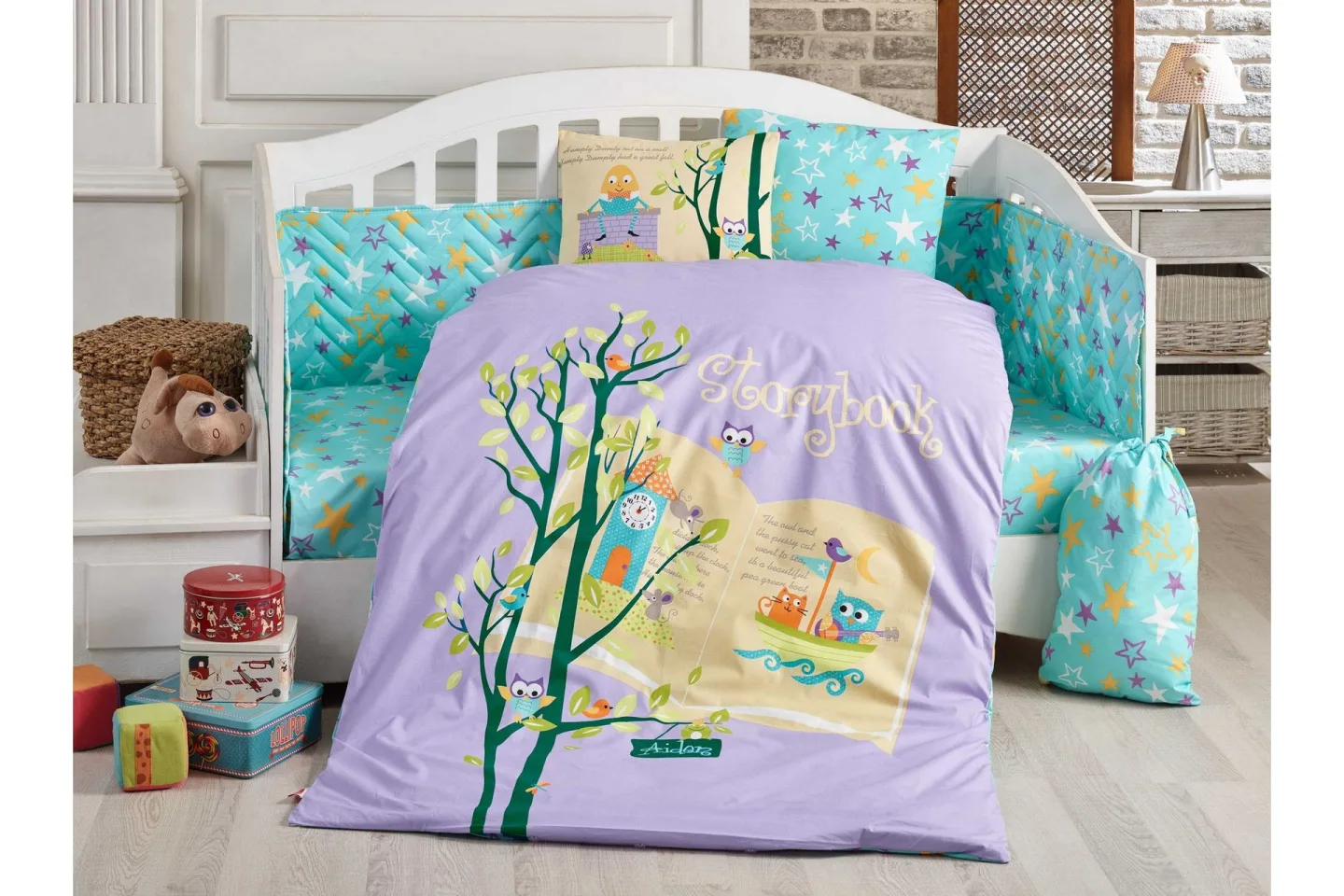 Hobby Poplin Barnbäddset - Lila