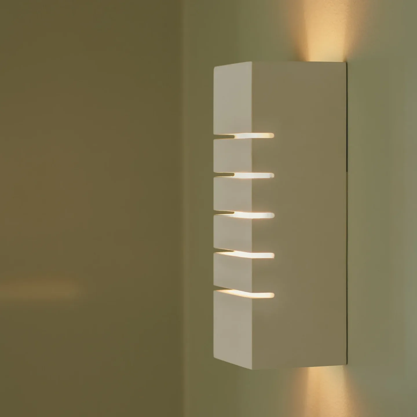 Lancio Square Wandleuchte White - Nordlux - Flurbereich - Gips / Ton - Einflammig