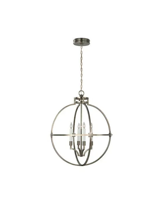 Lexie 30" Globe Lantern Antique Nickel