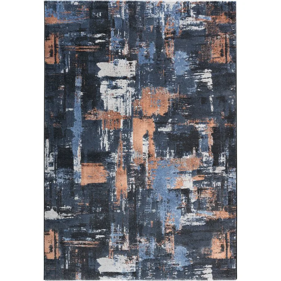 Teppich Marja dunkelblau Anderes Muster Polypropylen 120 x 170 cm