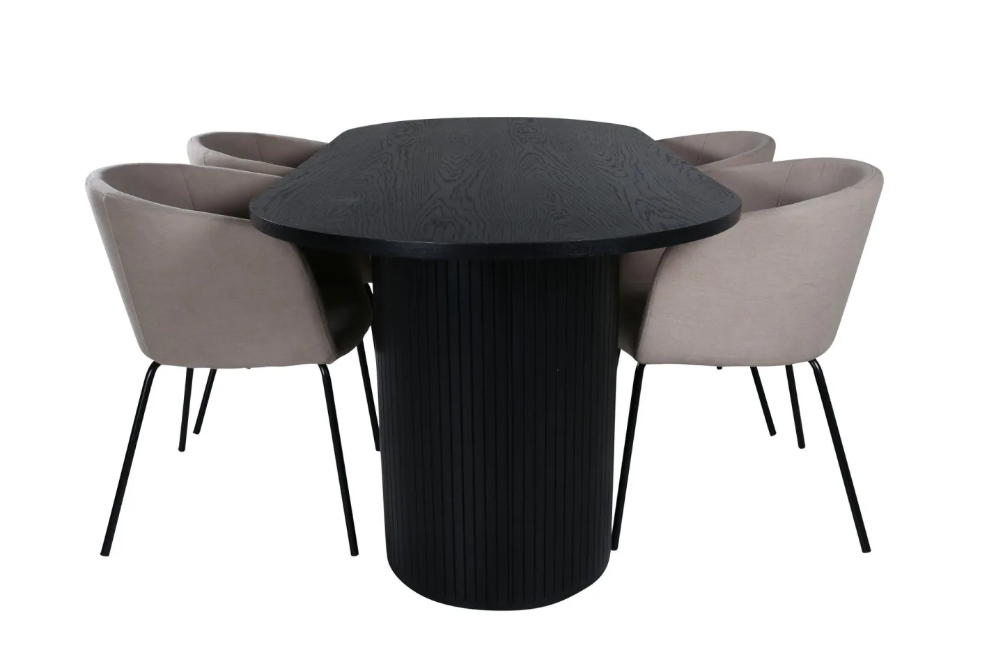 Bianca Matgrupp 200 cm Oval med 4 Berit stolar - Beige