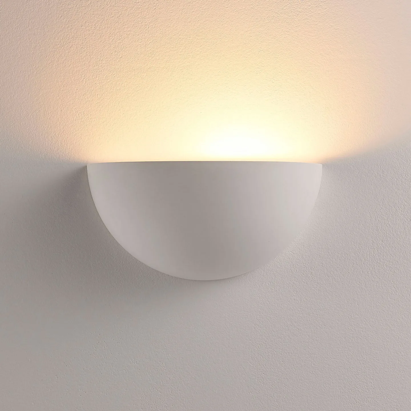 Narin Væglampe White - Lindby - Stue - Moderne - Gips / ler - Rund