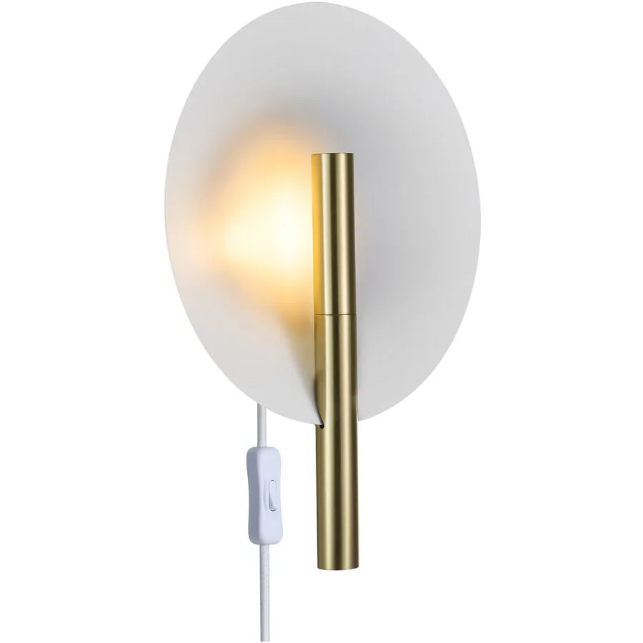NORDLUX Wandlampe Grant Edelstahl Glas B 14.5 cm H 16.4 cm - Farbe: messing