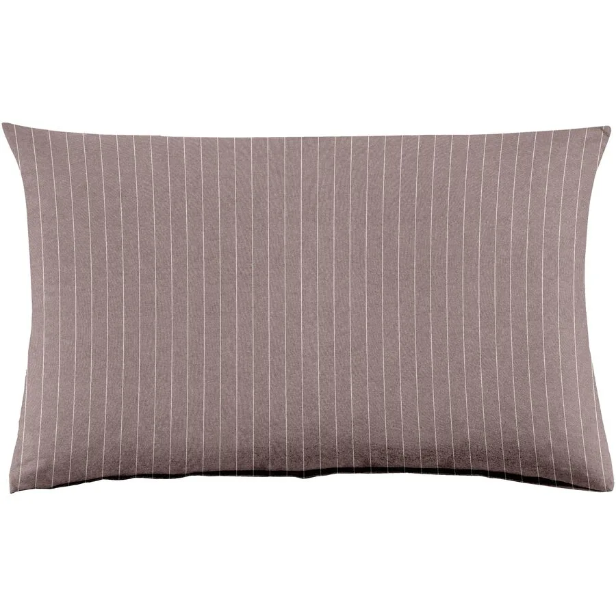 Kissenbezug Emma 65x100cm brown - Farbe: braun - Material: 100% Baumwoll-Flanell, Heather Melange Optik