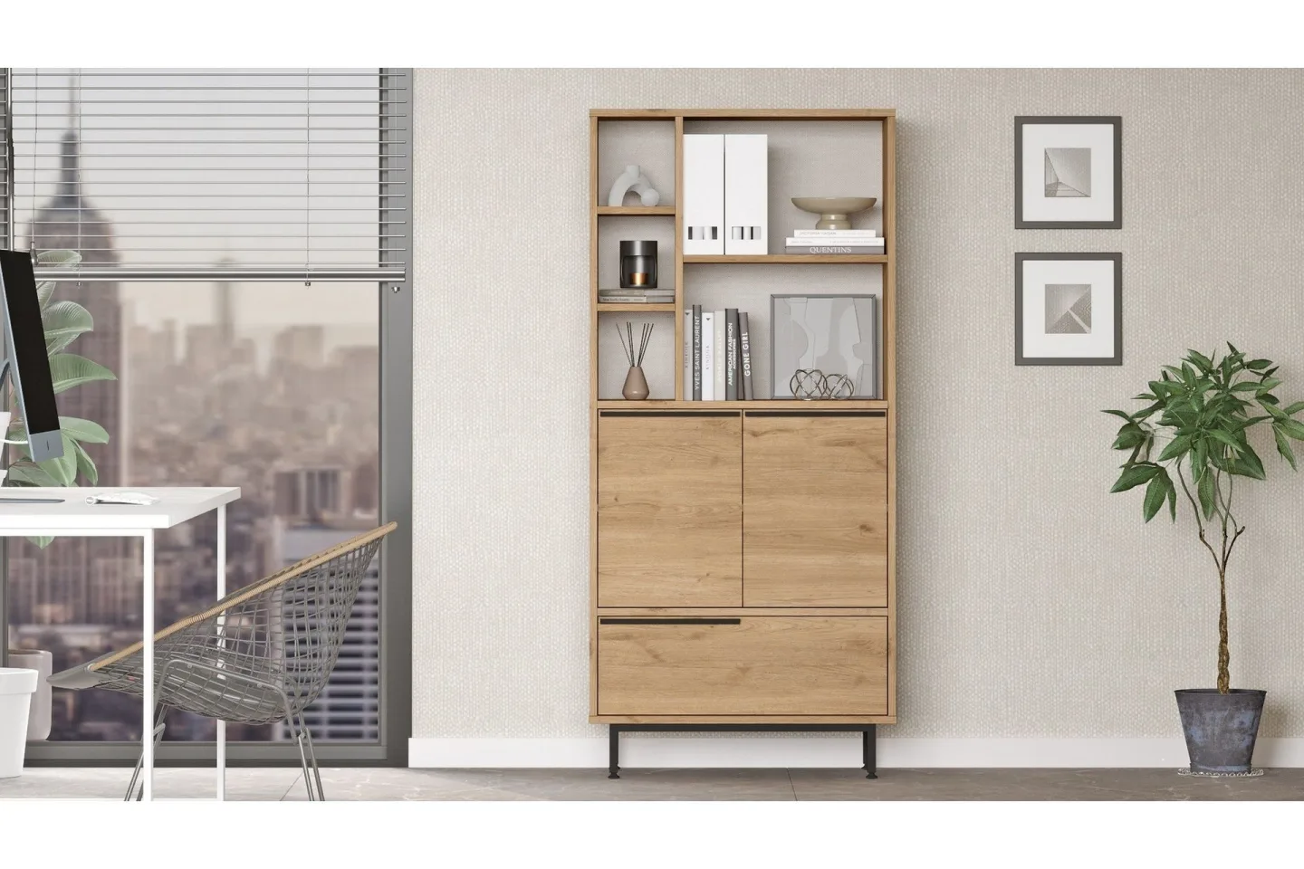 Liyakat Highboard - Valnöt