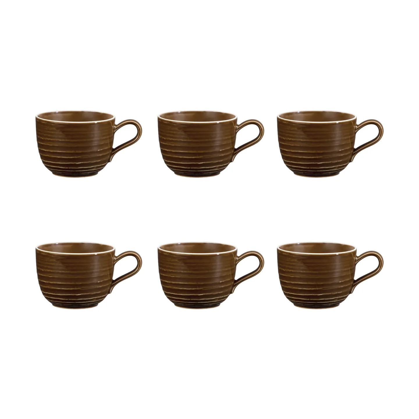 Seltmann Weiden Terra Tasse 26 cl 6er Pack Earth Brown