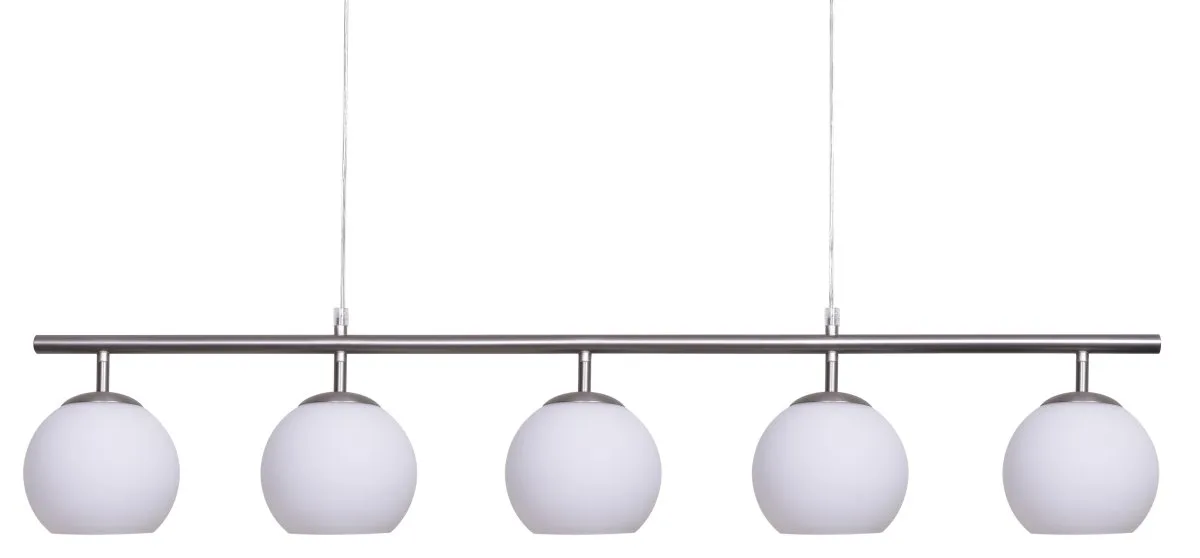 Nordic Lighting - Globi 5 120cm - Taklampa - Nickel/vit