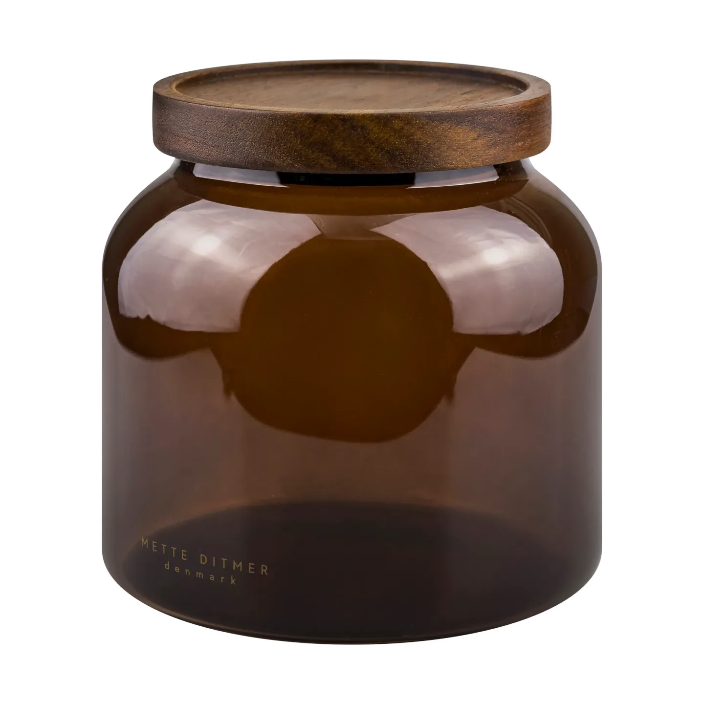 Mette Ditmer Luna Vorratsglas mit Deckel small 13 cm Brown