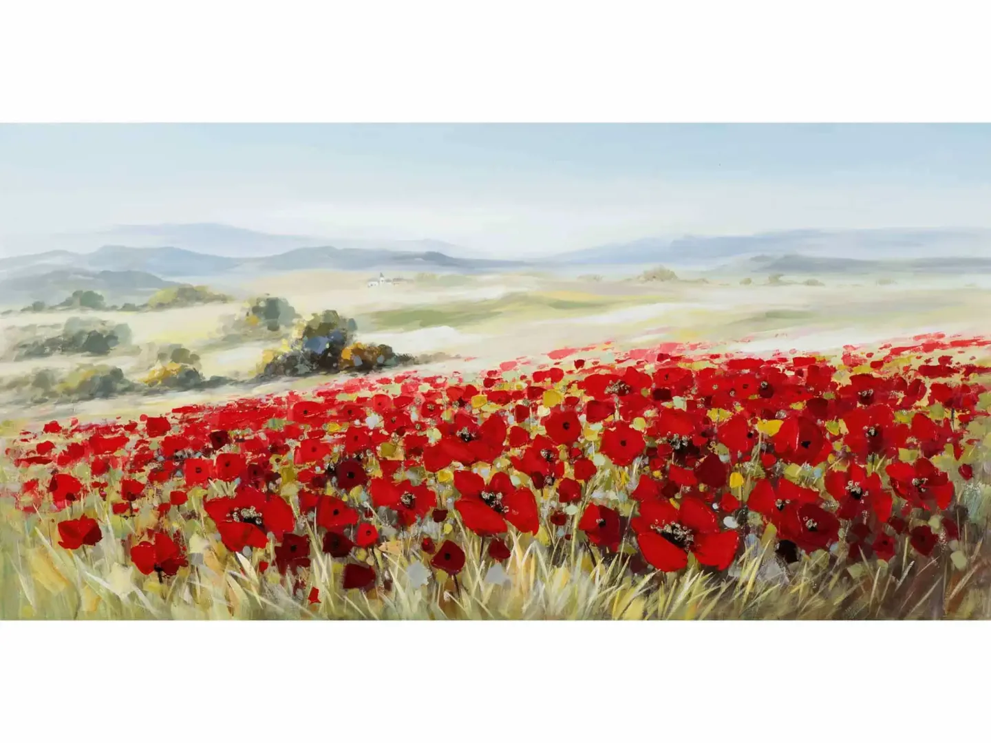 image LAND Bild Landschaft mit Mohnblumen | Schubiger Möbel