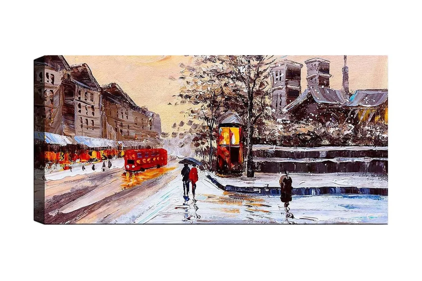 Canvastavla YTY Cities & Countries Flerfärgad - 120x50 cm