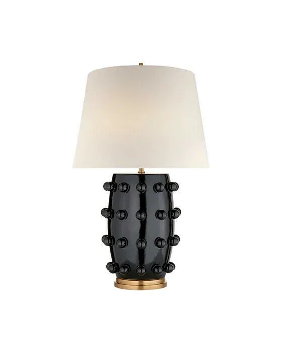 Linden bordlampe sort