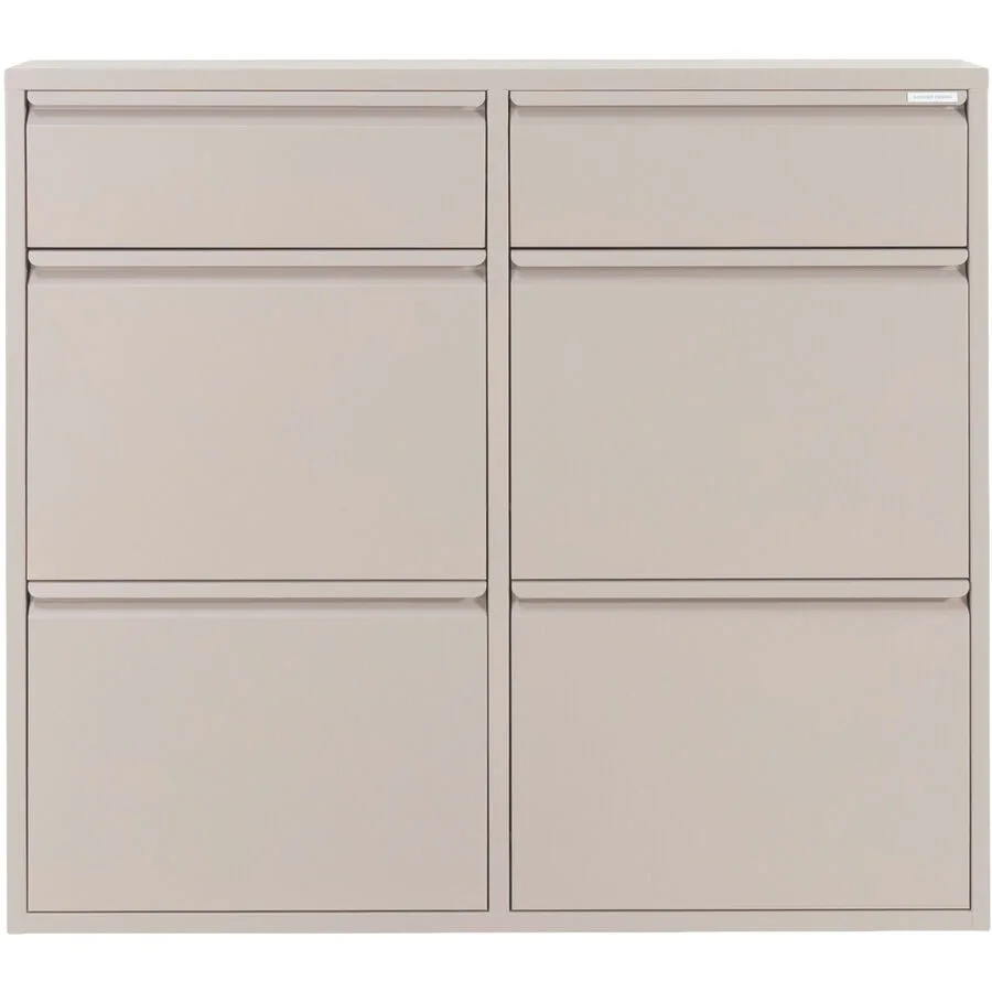 Spinder Design Schuhschrank Viva taupe Stahl B 98 H 86 cm