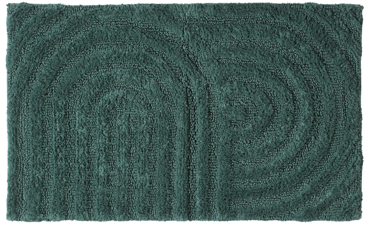 Baderomsmatte - Embla (mørk grønn) (Størrelse: 70 x 120 cm)