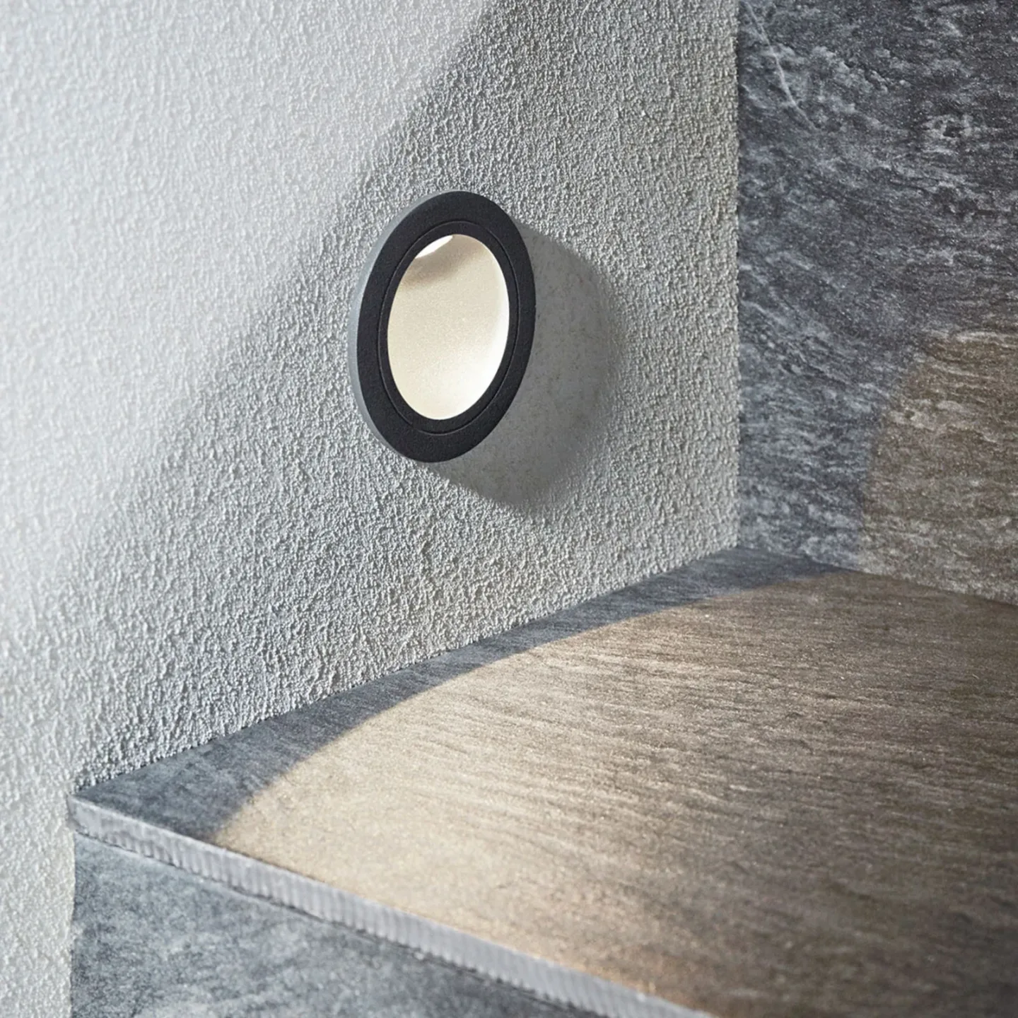 Pordis Außen für Einbau Wandleuchte Dark Grey - Lucande - Modern - Metall - Einflammig