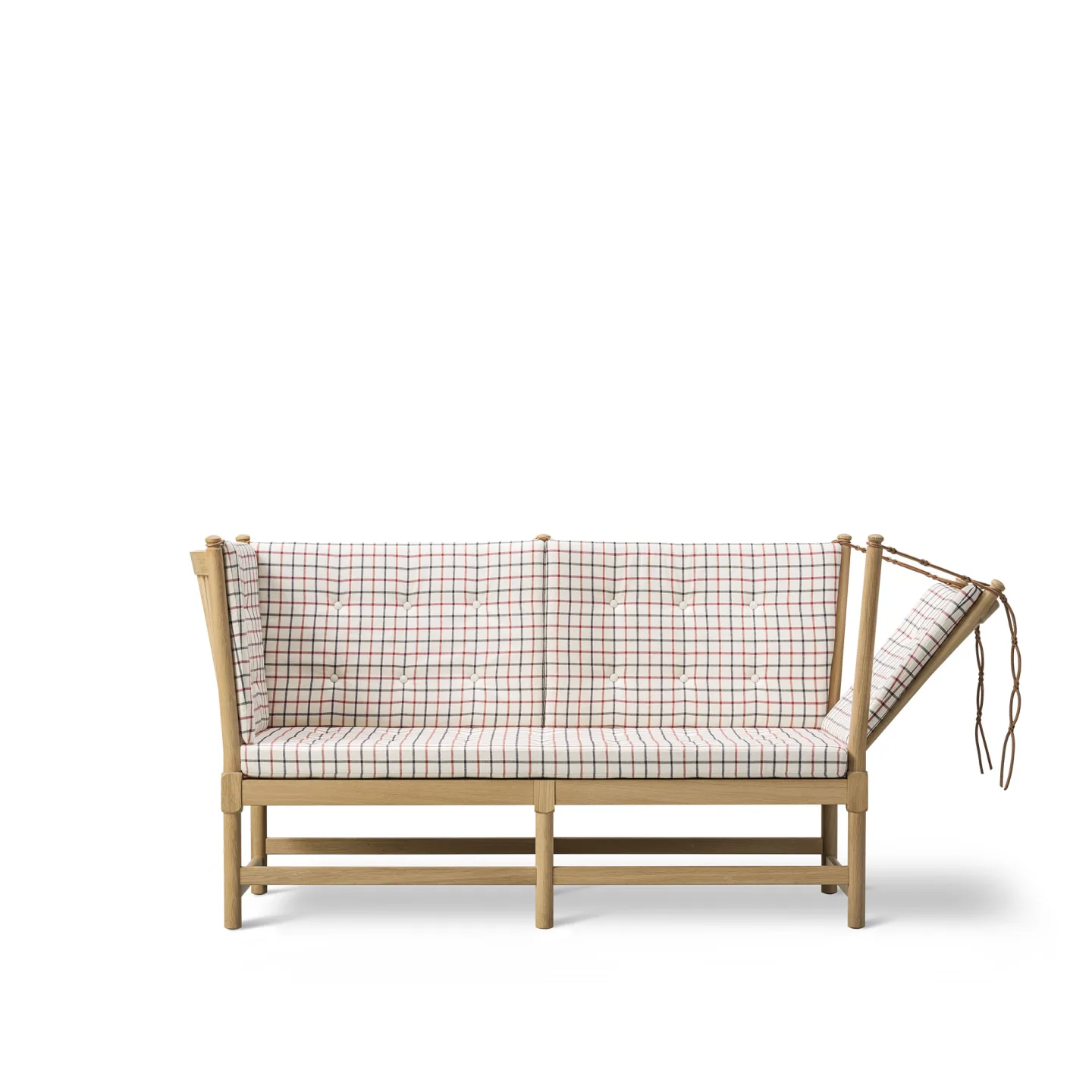 Fredericia Furniture - The Spoke-Back Sofa 2 Seater, Såpad ek, Tyg 4, 53938 Cotil - Soffor - Børge Mogensen