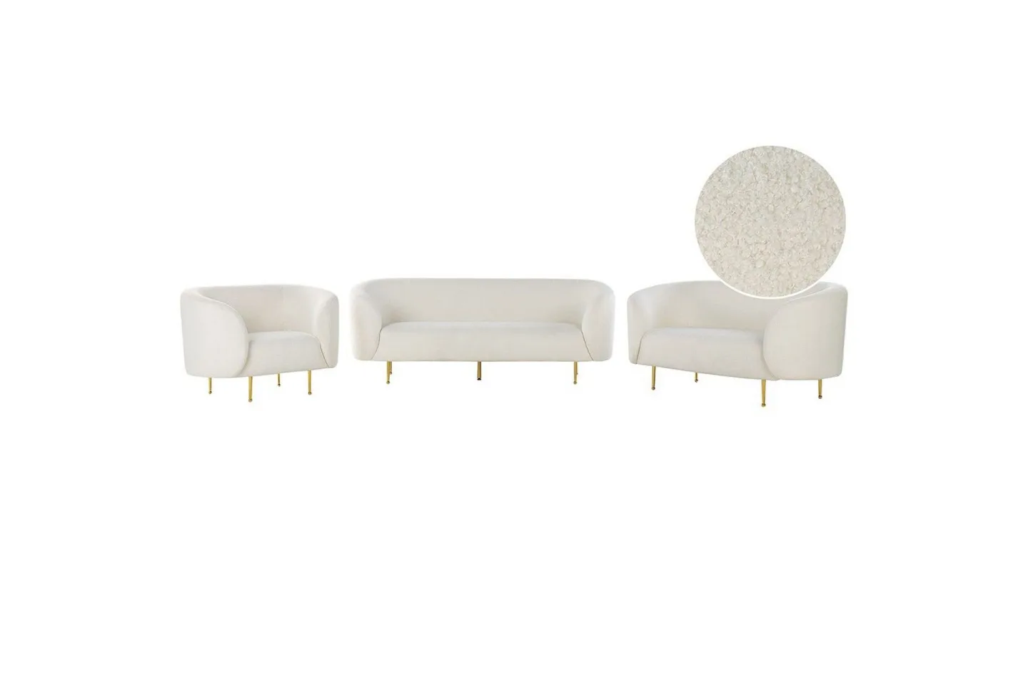 6-sits Soffgrupp Loen Vit - Vit