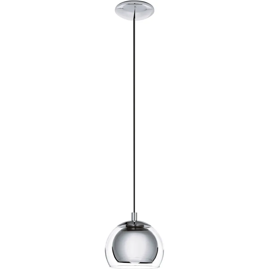 Eglo Pendellampe Rocamar Grau Stahl 110 cm - Farbe: chrom