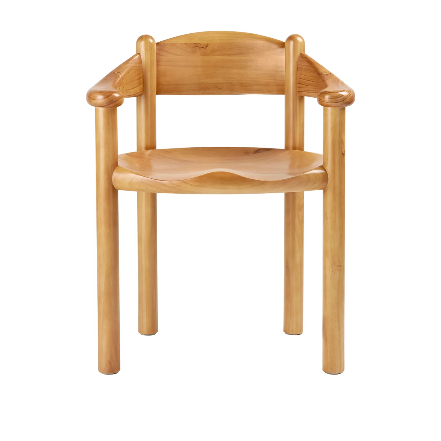 Gubi - Daumiller Dining Armchair Golden Pine - Matstolar - Träfärgad - Trä