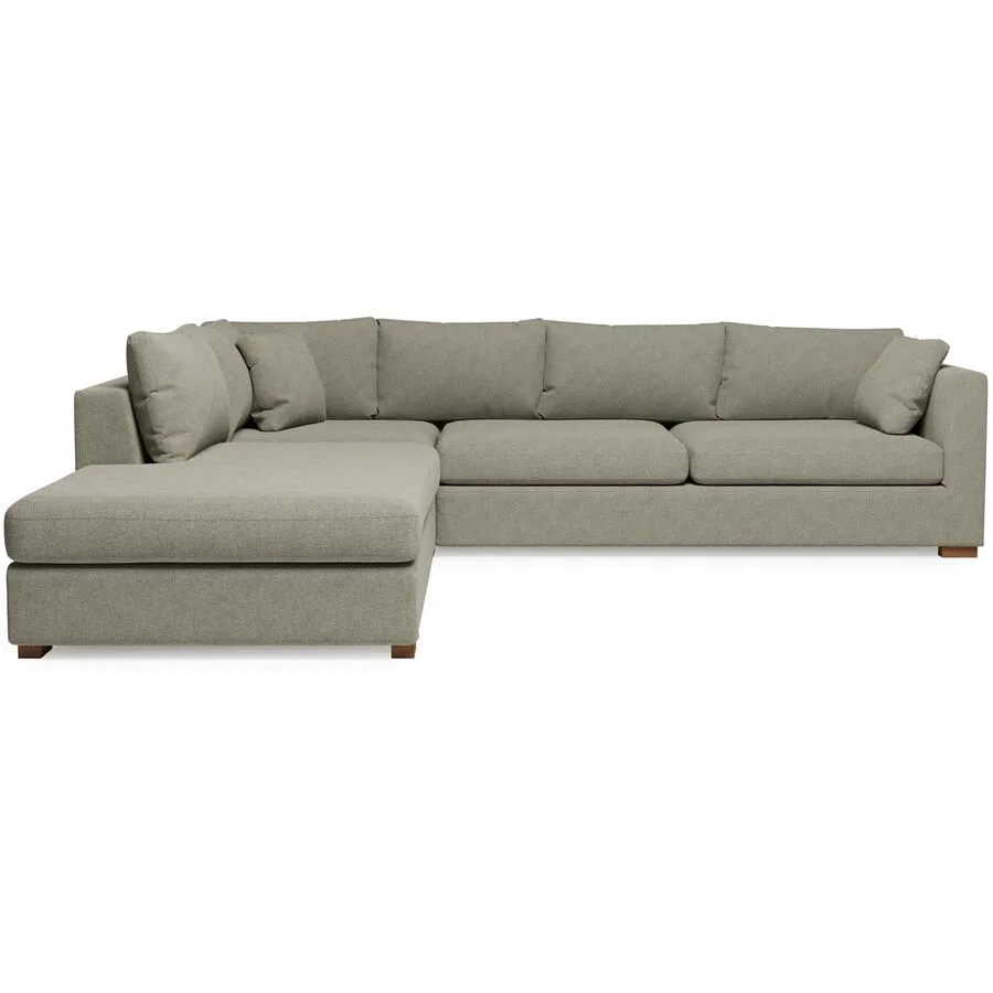 Ecksofa Malia Beige Stoff 318 cm 272 cm