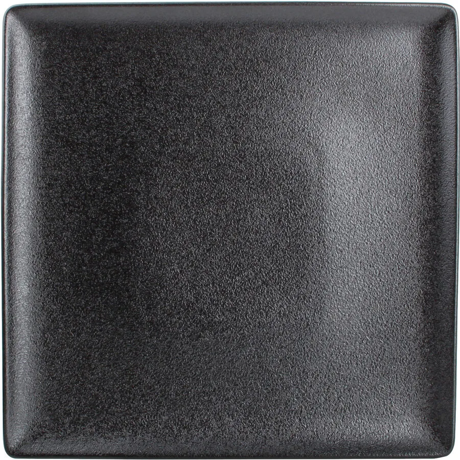 Teller Black Dusk Schwarz Porzellan