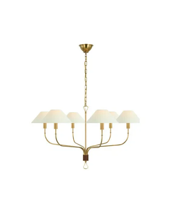 Griffin Tail Chandelier Antique Brass XL