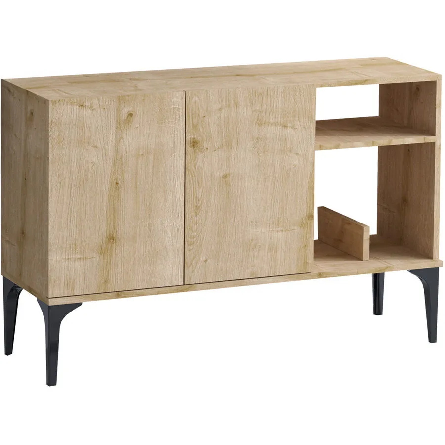 Konsole Yemek eiche 100% melaminbeschichtete Spanplatte B 120 H 80 cm